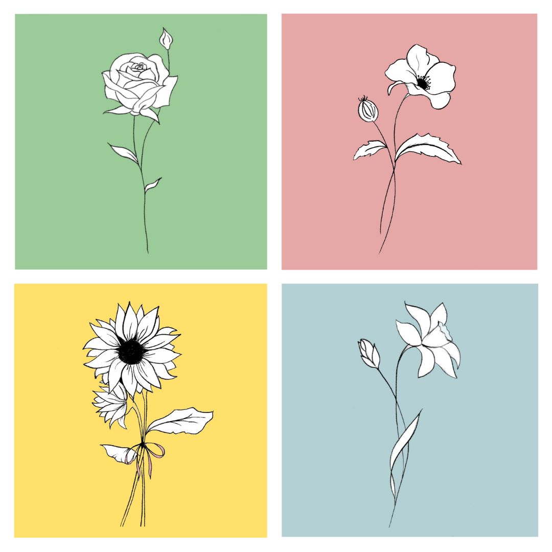 Colour Pop Cards - Pack of 4